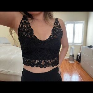 Laced Cropped Tank